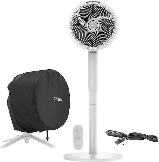 Shark Pedestal Fan 36W With Remote Control White
