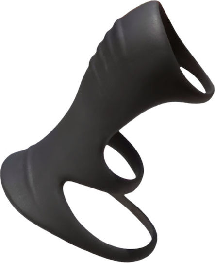 Aurora Cock Ring Schwanz Silikon Schwarz