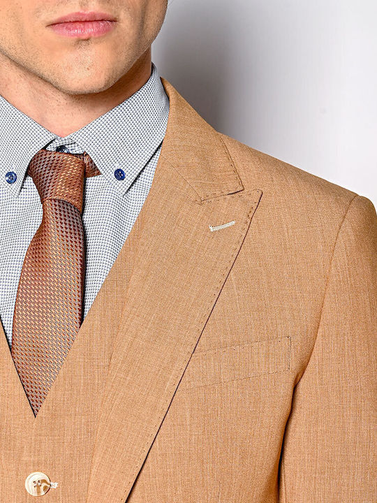 Men's Summer Suit Slim Fit Tobacco