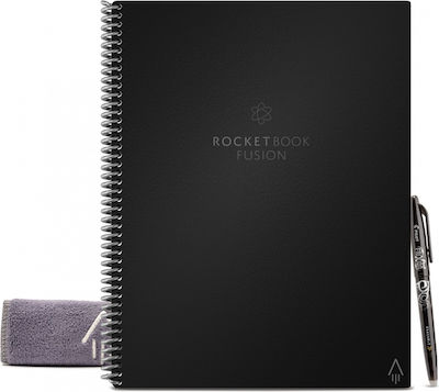 Rocketbook Fusion Letter Caiet A4 Negru