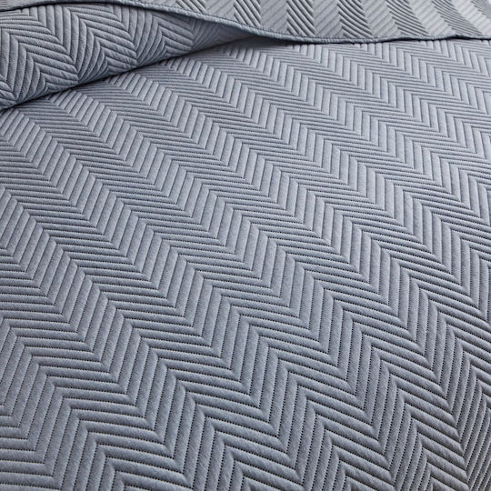 Liolios Home Tagesdecken Kingsize Denim 260x240cm