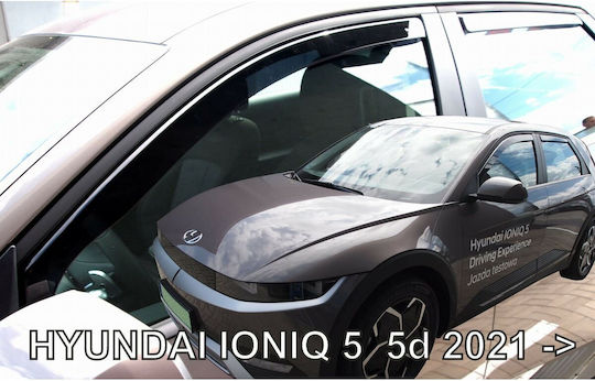 Heko Car Windbreakers Set Front and Back for Hyundai IONIQ 5D 2021+ 4 Pieces