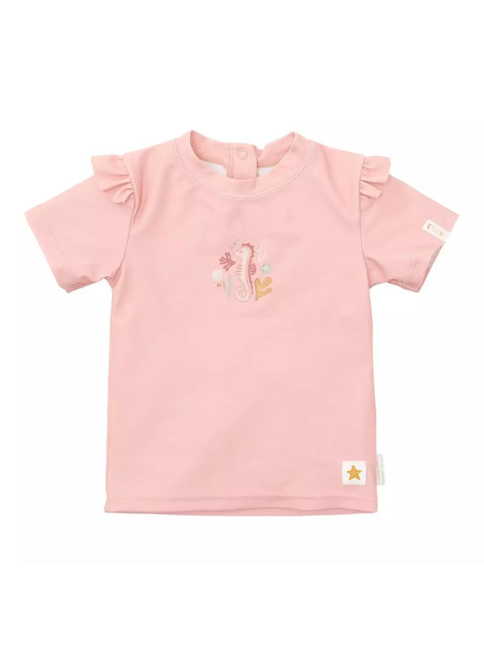 Little Dutch Costum de baie pentru copii Bluză anti-UV Seahorse Pink