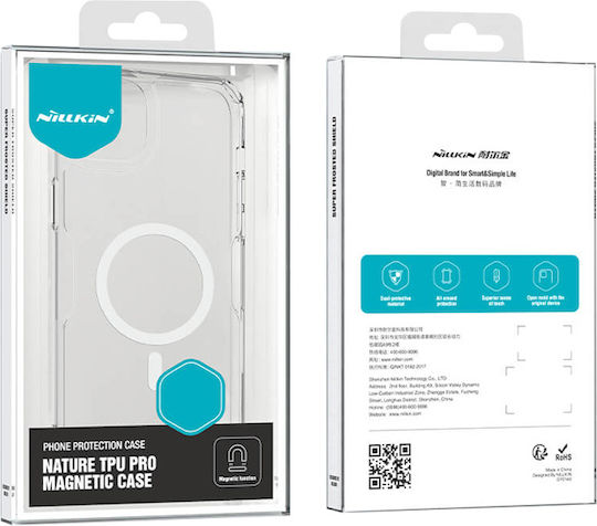 Nillkin Nature Pro Magnetic Back Cover Σιλικόνης / Πλαστικό Διάφανο (iPhone 15 Plus)