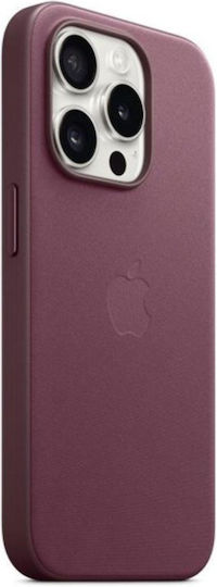 Apple Finewoven Back Cover Υφασμάτινο Mulberry (iPhone 15 Pro)