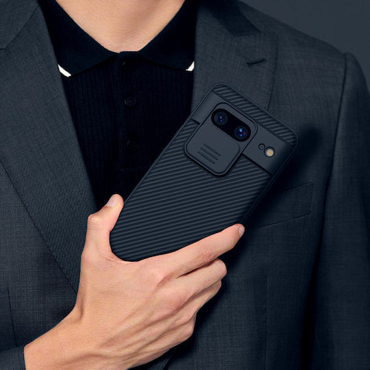 Nillkin Camshield Umschlag Rückseite Silikon / Kunststoff Schwarz (Google Pixel 8)