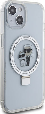 Karl Lagerfeld Plastic Back Cover White (iPhone 14)