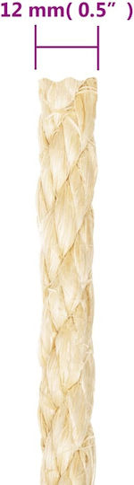 vidaXL Rope Twisted 12mm 2.25kg