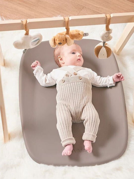 Nattou Soft Changing Pad made of Plastic Taupe 50x70cm