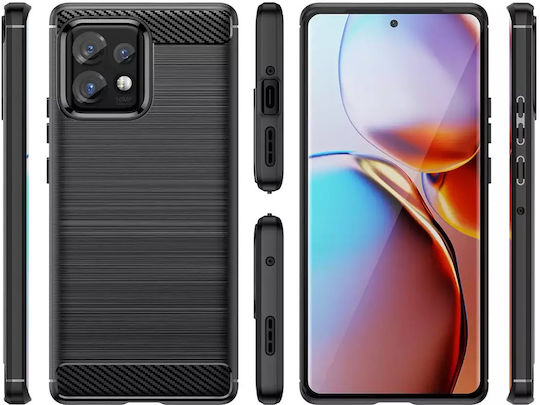 Hurtel Pro Задна корица Силикон Черен (Edge+ 2023 / Moto X40 Pro / Moto X40)