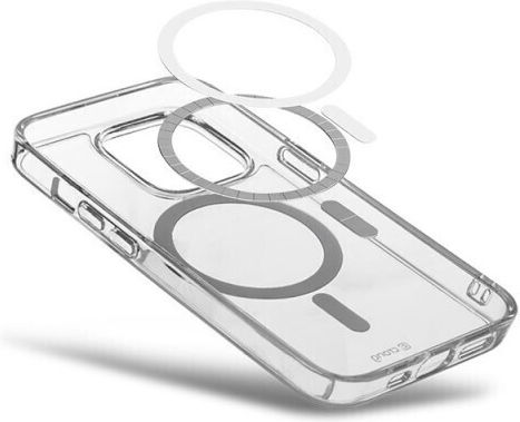 Crong Back Cover Silicone / Tempered Glass Transparent (iPhone 15 Pro)