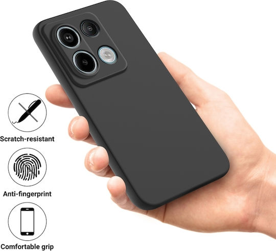 Silky Soft-touch Finish Back Cover Σιλικόνης Μαύρο (Samsung Galaxy J4 Plus)