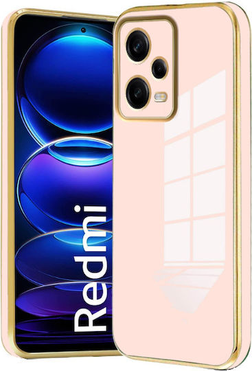 Bodycell Plated Back Cover Σιλικόνης με Λουράκι Χρυσό (Xiaomi Note 12 5G)