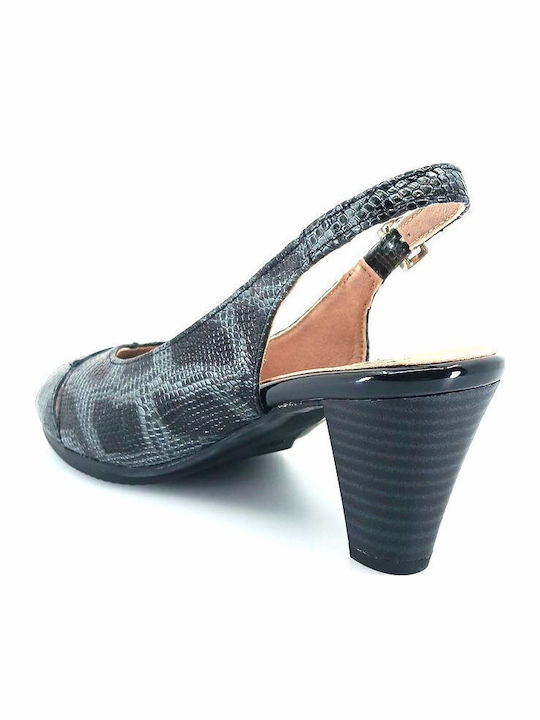 Leder Sandalen Schwarz