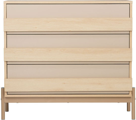Wooden Chest of Drawers Cappuccino 80x40x80cm