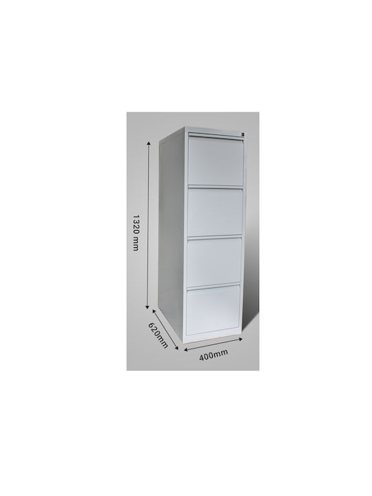 Sertar de Birou Metalică în Culoare Roz, 40x62x132cm