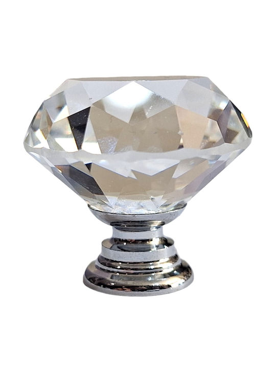 ACM Ръкохватка Мебел от Zamak & Crystal в Сребрист Цвят 11853