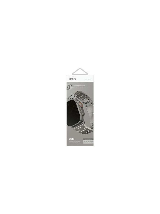 Uniq Osta Λουράκι Ανοξείδωτο Ατσάλι Ασημί (Apple Watch 42/44/45mm)