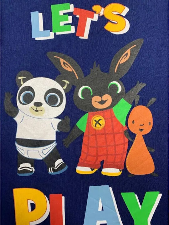 Kids' Shirt Long Sleeve Blue Let's Play