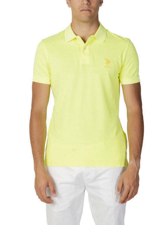 U.S. Polo Assn. Assn Men's Short Sleeve Blouse Polo Yellow