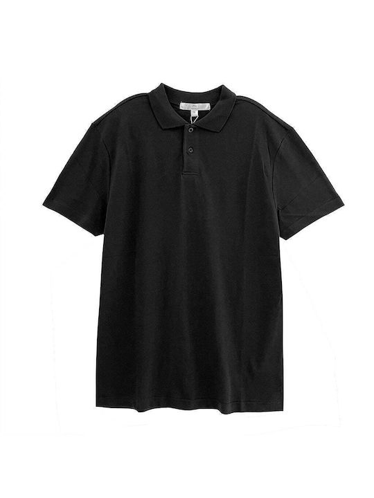 Ustyle Men's Short Sleeve Blouse Polo BLACK