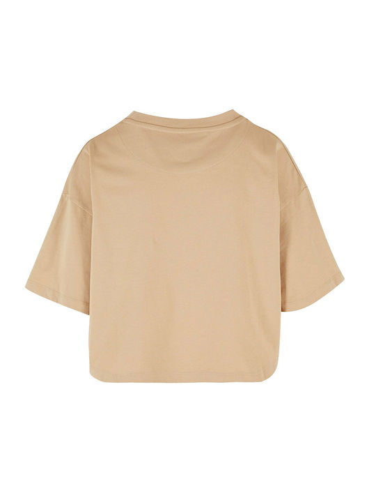 Karl Kani Signature Damen Crop T-shirt Brown