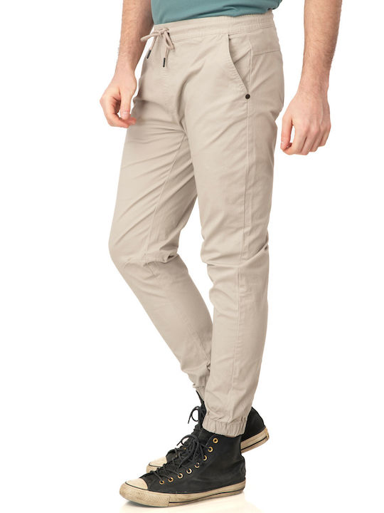 Rebase Men's Trousers in Slim Fit Beige