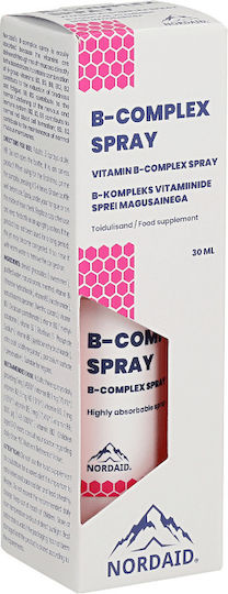 Nordaid B-Complex Spray Βιταμίνη για Ενέργεια, Ενίσχυση του Ανοσοποιητικού & το Νευρικό Σύστημα 30ml