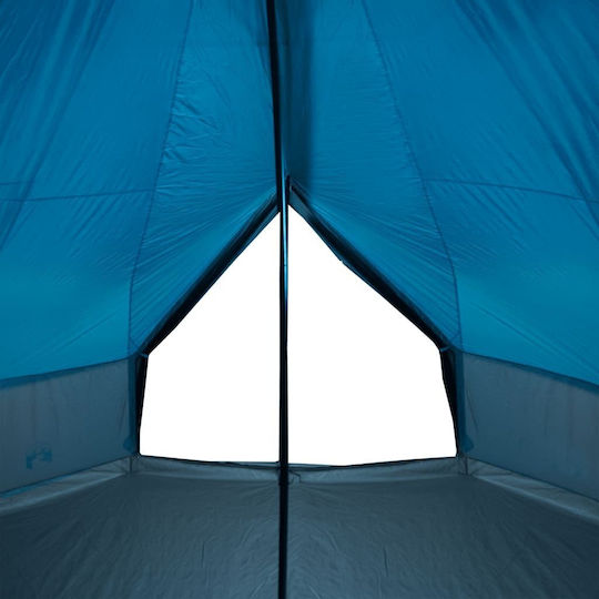 vidaXL Σκηνή Camping Teepee Μπλε για 12 Άτομα 600x600x350εκ.