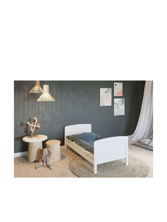 PPM Βρεφική Κούνια Λευκή για Στρώμα 70x140cm
