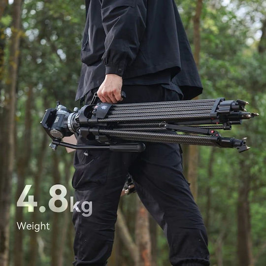 Ulanzi Ulanzi Videostative aus Aluminium mit Hydraulischer Kopfart und Maximaler Belastung von 10kg bis 164cm
