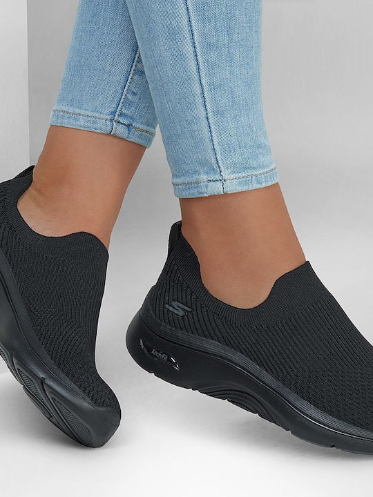 GO WALK Arch Fit 2.0 Γυναικεία Slip-On Μαύρα