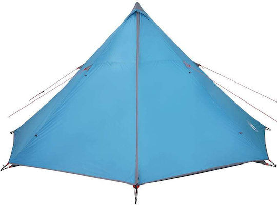 vidaXL Σκηνή Camping Teepee Μπλε για 8 Άτομα 400x400x200εκ.
