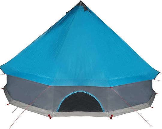 vidaXL Къмпинг Сцена Типи Синя за 10 Човека 500x500x300см