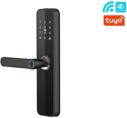 Electronic Lock in color Black with Connectivity Wi-Fi