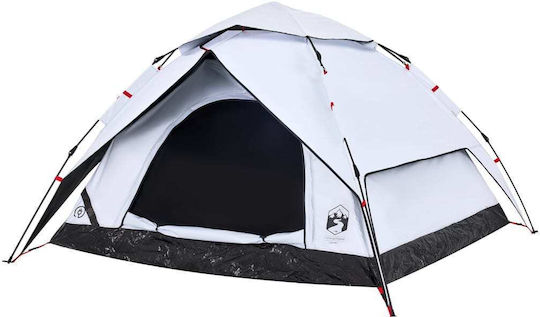 vidaXL Σκηνή Camping Igloo Λευκή για 5 Άτομα 223x223x141εκ.