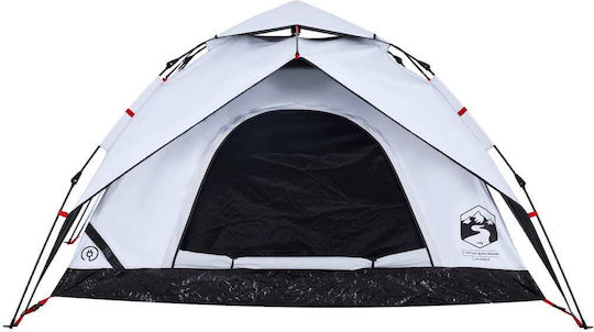 vidaXL Σκηνή Camping Igloo Λευκή για 5 Άτομα 223x223x141εκ.