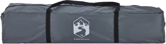 vidaXL Automatic Camping Igloo Tent Gray for 4 People 230x230x121cm