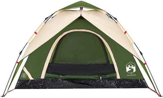 vidaXL Automatic Camping Tent Igloo Green for 5 People 223x223x155cm