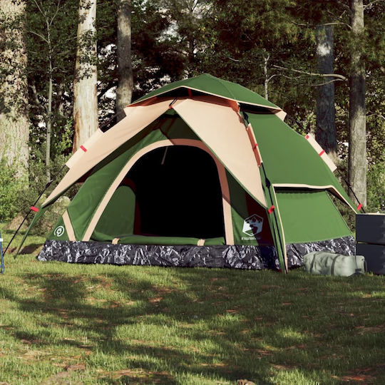 vidaXL Automatic Camping Tent Igloo Green for 5 People 223x223x155cm