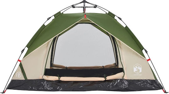 vidaXL Automatic Camping Tent Igloo Green 3 Seasons for 3 People 195x187x113cm