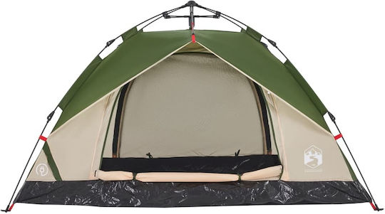 vidaXL Automatic Camping Tent Igloo Green 3 Seasons for 3 People 195x187x113cm