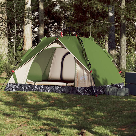 vidaXL Automatic Camping Tent Igloo Green 3 Seasons for 3 People 195x187x113cm