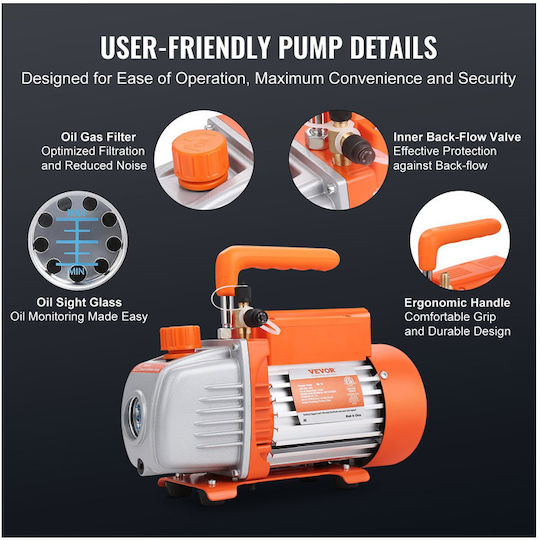 Vevor Αντλία Κενού KD35CFM150WA11BIAV2