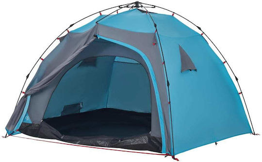 vidaXL Αυτόματη Σκηνή Camping Igloo Μπλε για 4 Άτομα 326x260x175εκ.