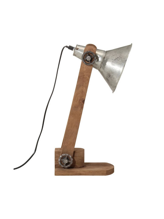 vidaXL Office Lamp for Socket E27 in Silver Color