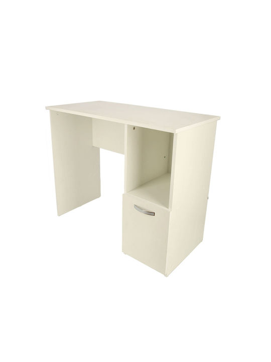 Birou Boston Din Lemn Alb 90x45x75 cm