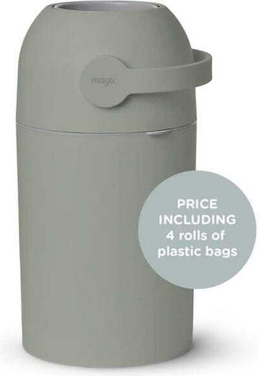 Magic We Too Baby Diaper Disposal Bin Lichen