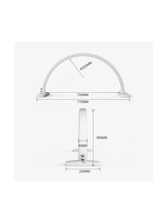 Moon Dekorative Lampe Weiß
