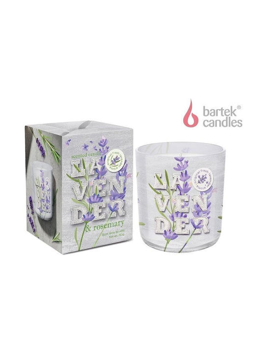 Scented Candle Bartek Jar with Scent Rosemary 150gr 1pcs